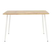 Τραπεζαρία Cuba-Parker  σετ 5τεμ sonoma-λευκό 120x80x75εκ