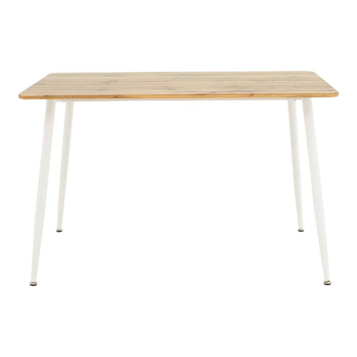 Τραπεζαρία Cuba-Parker  σετ 5τεμ sonoma-λευκό 120x80x75εκ