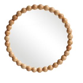 Καθρέπτης Specio  ξύλο σε φυσική απόχρωση Φ60x4.5εκ