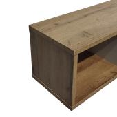 Ραφιέρα τοίχου Flevior  σε sonoma με λευκή απόχρωση 90x22x25.6εκ