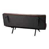 Καναπές - κρεβάτι 3θέσιος Freddo  βελούδο καφέ 181x81x86εκ
