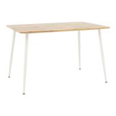 Τραπεζαρία Cuba-Parker  σετ 5τεμ sonoma-λευκό 120x80x75εκ
