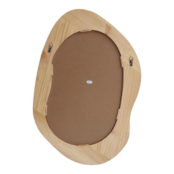 Καθρέπτης οβάλ Enola  mdf σε φυσική απόχρωση 54x2.5x80εκ