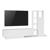 Σύνθετο σαλονιού Damon  σε λευκή απόχρωση 140x29.5x39.5εκ