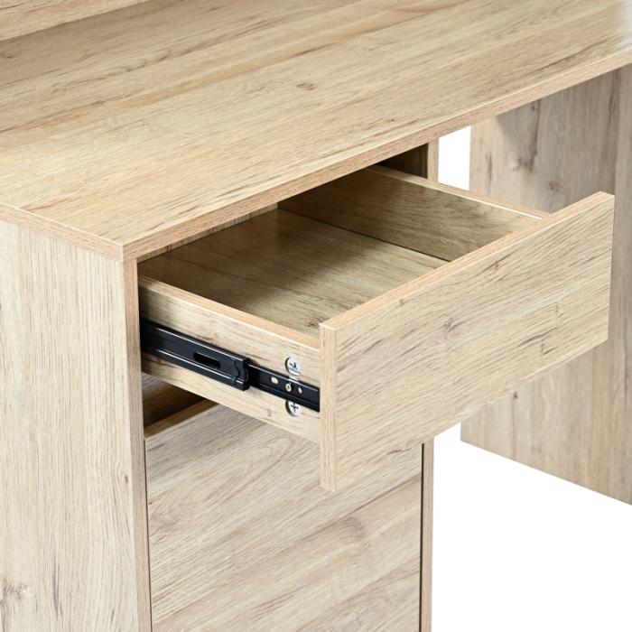 Γραφείο εργασίας Secreta  με ράφι σε oak απόχρωση 110x50x135εκ