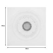 Πίνακας σε καμβά Circled Inart 80x3x80εκ