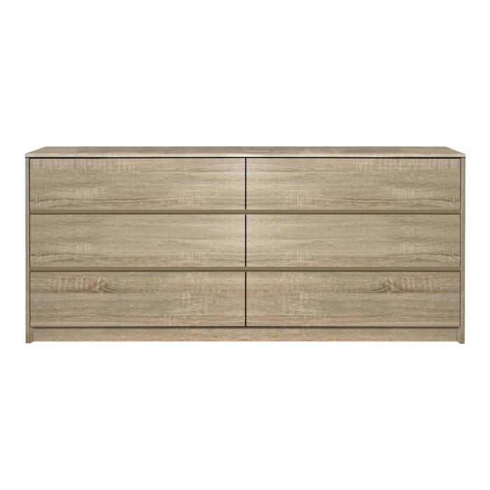 Συρταριέρα Kuanger mdf σε φυσική απόχρωση 120x40x70εκ