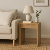 Βοηθητικό τραπέζι Focused  MDF φυσικό 40x40x50εκ