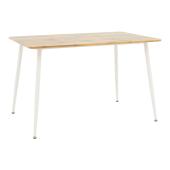 Τραπεζαρία Cuba-Caron  σετ 5τεμ sonoma-λευκό 120x80x75εκ