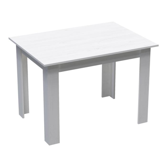 Τραπεζαρία Manka-Gaston  σετ 5τεμ σε λευκή απόχρωση 110x80x77εκ