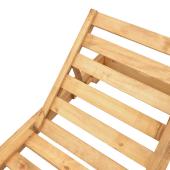 Ξαπλώστρα Zalka  L1 σε φυσική απόχρωση 66x197x28εκ
