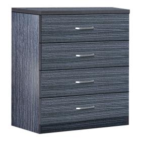 Συρταριέρα Killian   με 4 συρτάρια zebrano 80x40x80εκ