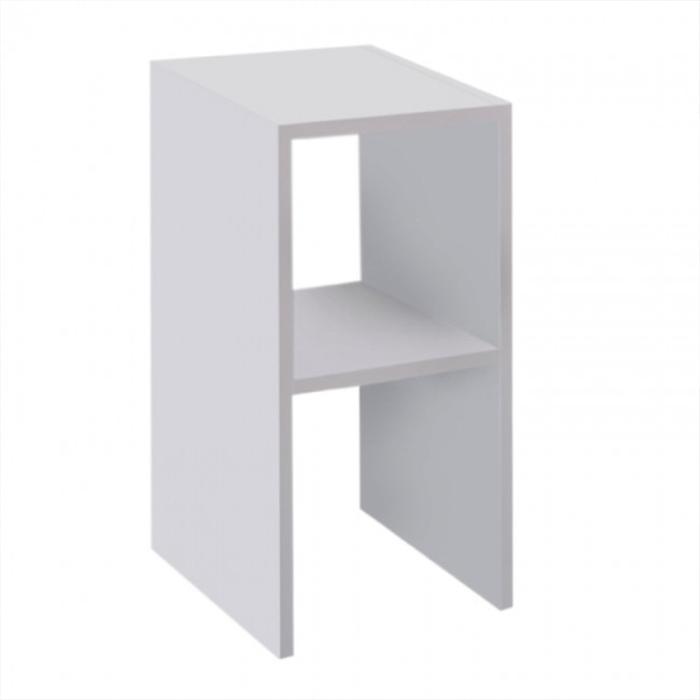 Κομοδίνο Deseo σε λευκή απόχρωση 30x30x60εκ