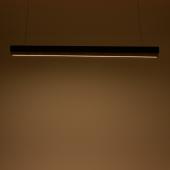 Φωτιστικό οροφής Rafmole  led μαύρο μέταλλο-ξύλο 120x7.5εκ
