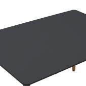 Τραπεζαρία Natali-Noor  σετ 5τεμ  MDF λευκό-μπεζ-μαύρο 120x80x76εκ