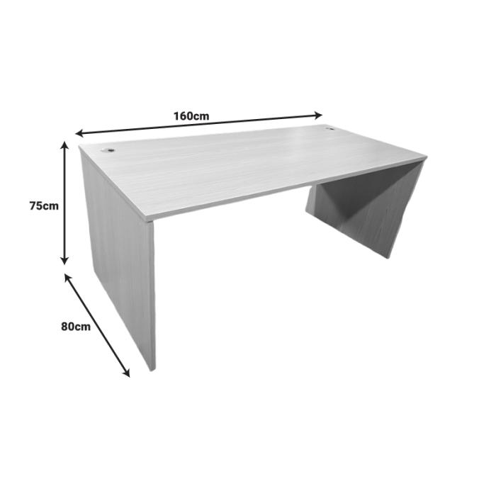 Γραφείο εργασίας Armadi  σε sonoma-λευκή απόχρωση 160x80x75εκ