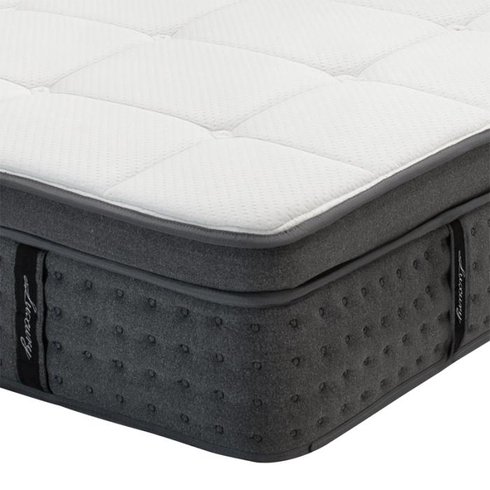 Στρώμα Luxury  pocket spring+gel memory foam+latex μονής όψης aloe vera 34-36cm 160x200εκ