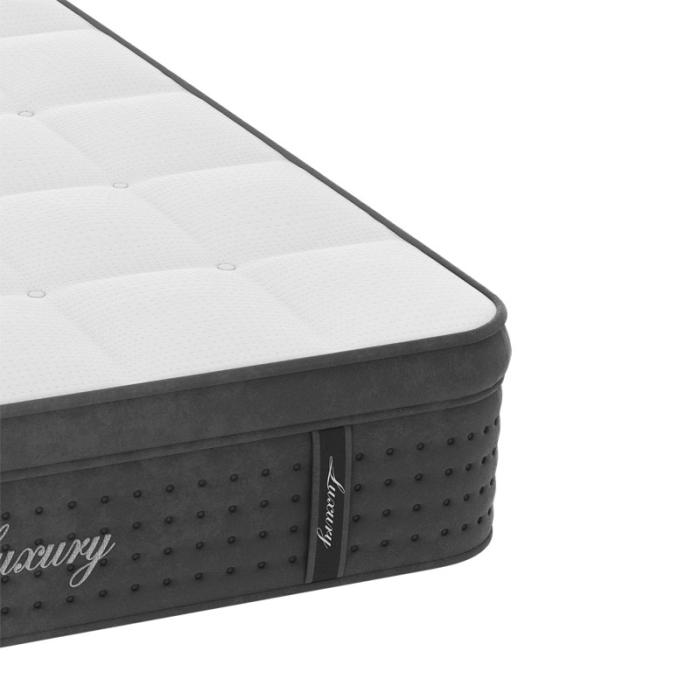 Στρώμα Luxury  pocket spring+gel memory foam+latex μονής όψης aloe vera 34-36cm 160x200εκ