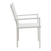 Τραπεζαρία Zacreta-Nares σετ 5τεμ  λευκό-φυσικό 140x80x72.5εκ