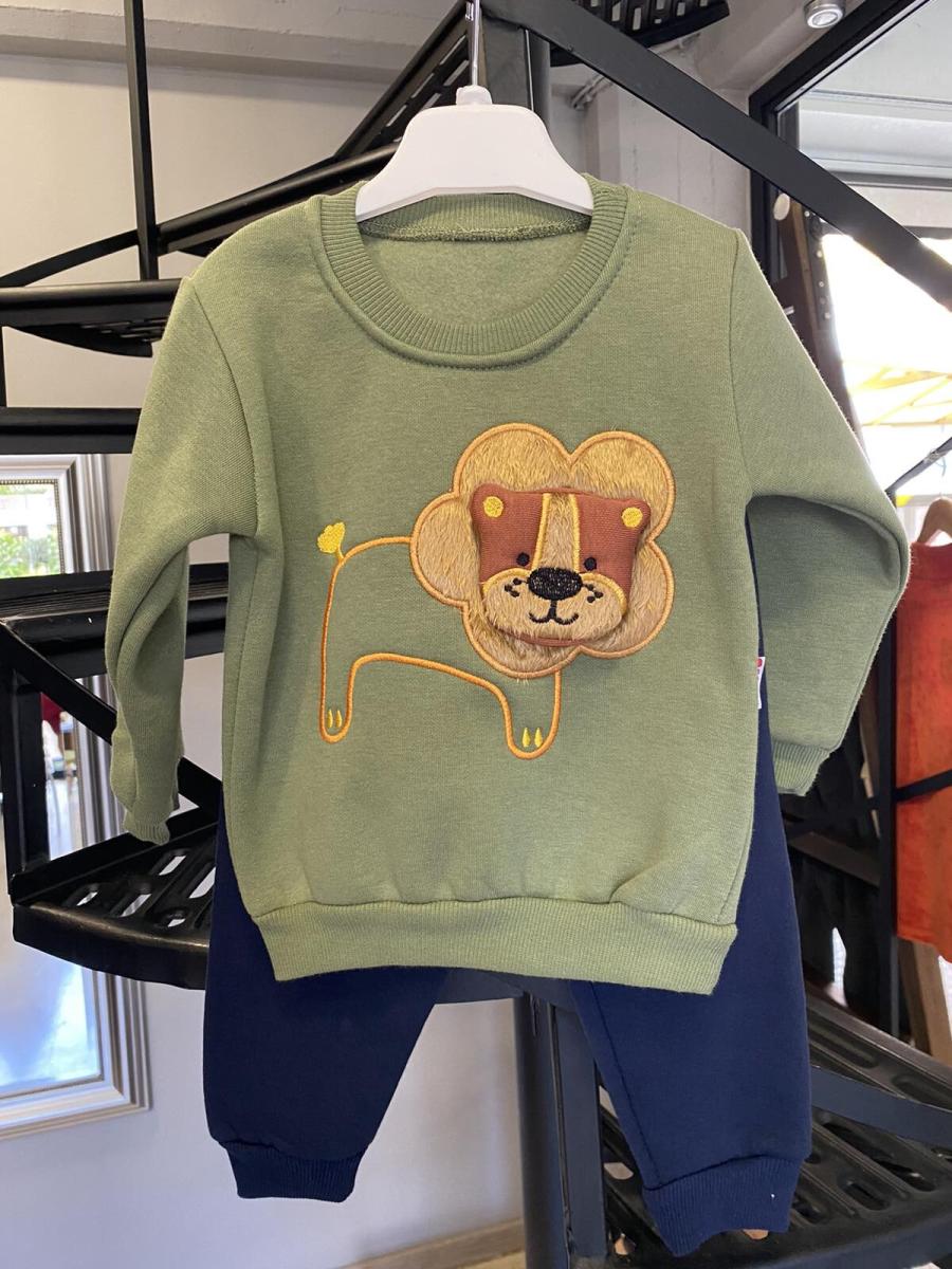 Σετ βρεφικές φόρμες φούτερ λιονταράκι