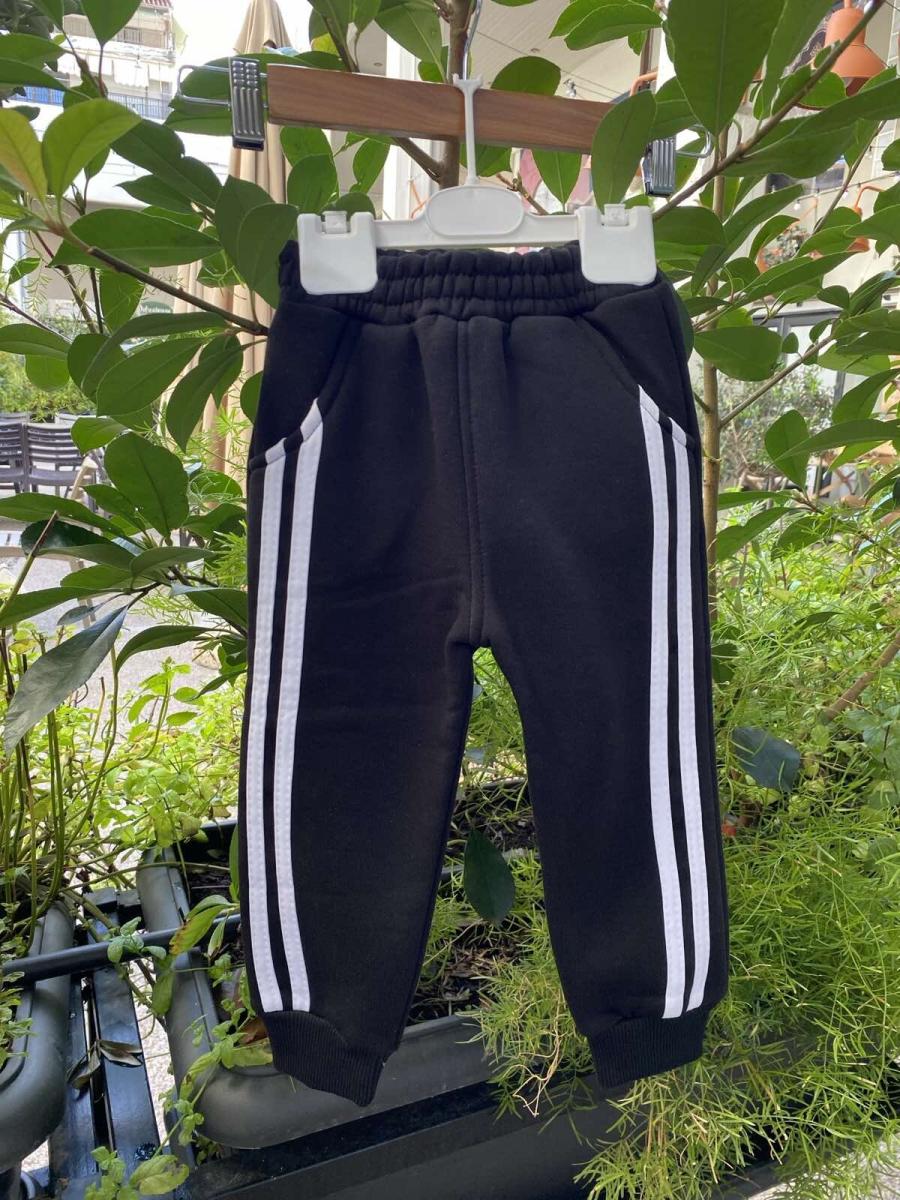 Παιδική φόρμα παντελόνι black double lines
