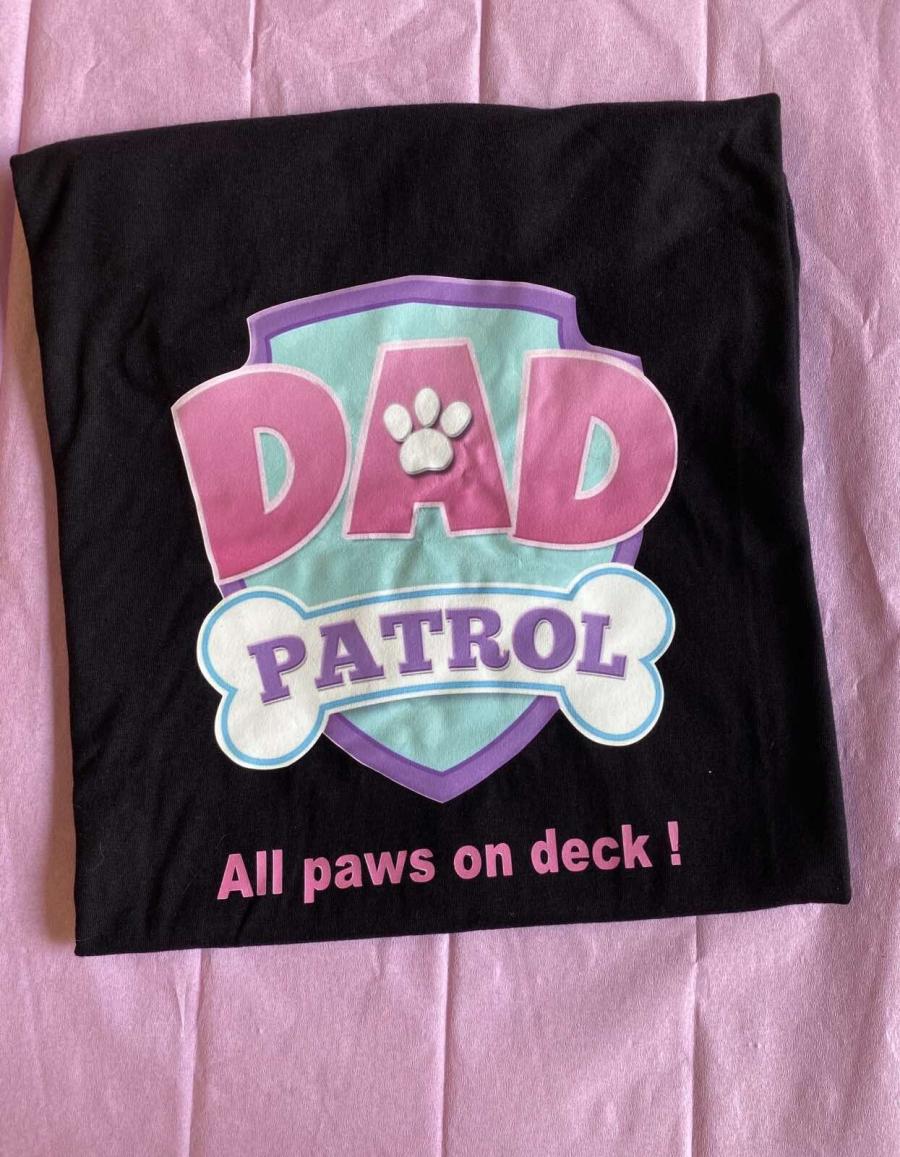 Μπλούζα κοντομάνικη μαύρη DAD PATROL