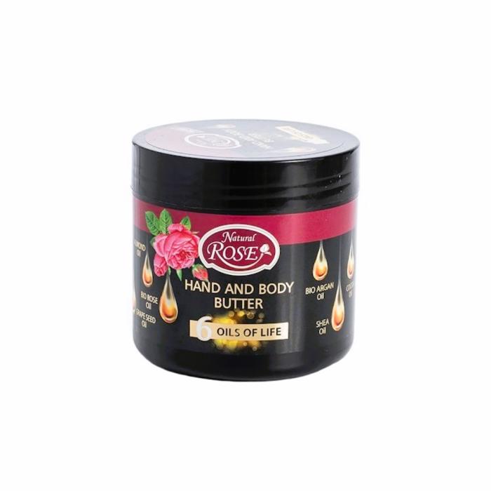 Body Butter και Κρέμα Χεριών Natural Rose με 6 Έλαια 350ml