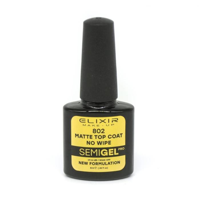 Matte Top Coat Elixir 8ml Νο802 - ΝO WIPE