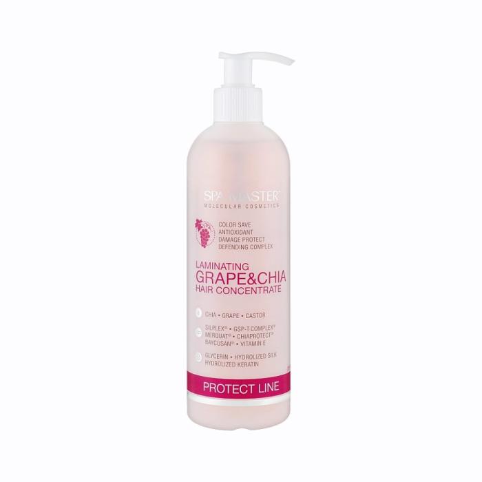 Συμπυκνωμένο Υγρό Μαλλιών Spa Master Laminating Grape &amp; Chia Hair Concentrate 330ml