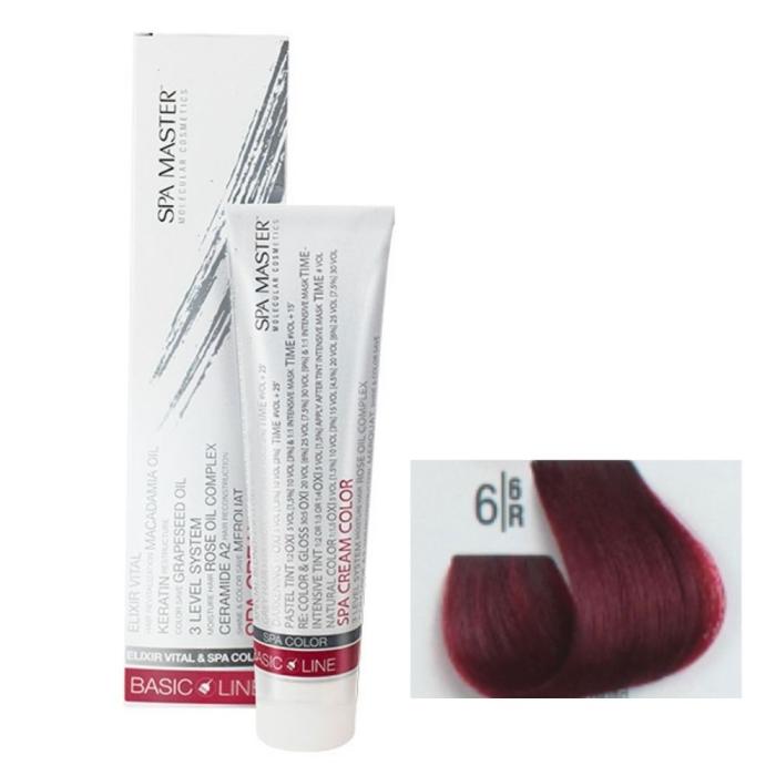 Βαφή Μαλλιών Σωληνάριο Spa Master Cream Color 100ml No6.6 Dark Red Blond