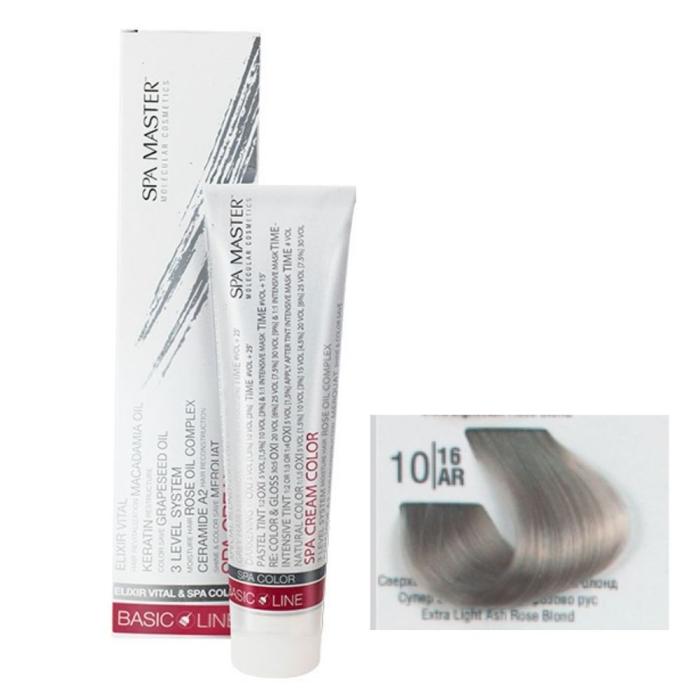 Βαφή Μαλλιών Σωληνάριο Spa Master Cream Color 100ml No10.16 Extra Light Ash Rose Blond