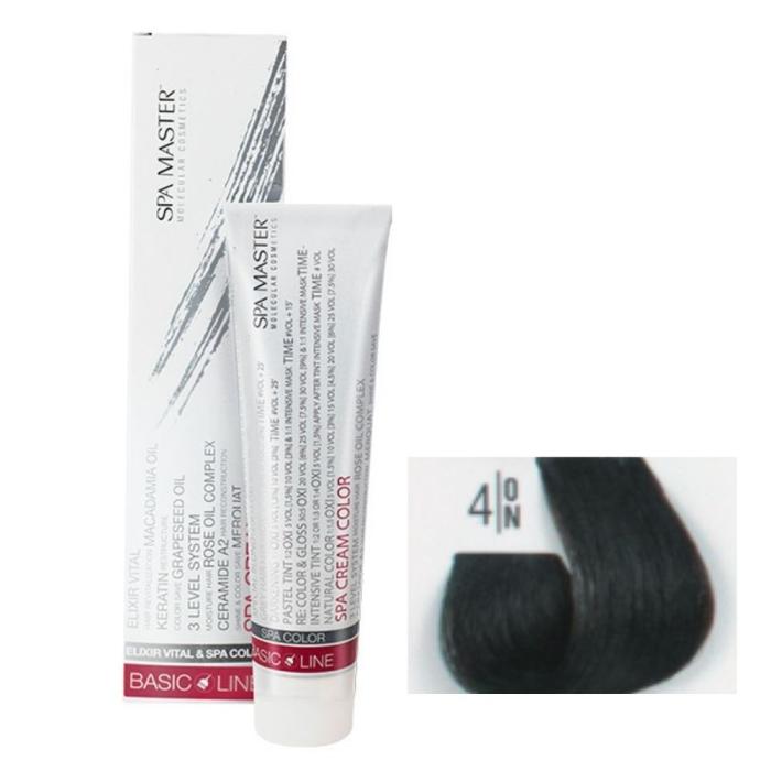 Βαφή Μαλλιών Σωληνάριο Spa Master Cream Color 100ml No4.0 Brown