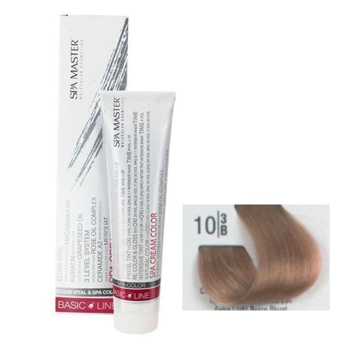 Βαφή Μαλλιών Σωληνάριο Spa Master Cream Color 100ml No10.3 Extra Light Beige Blond