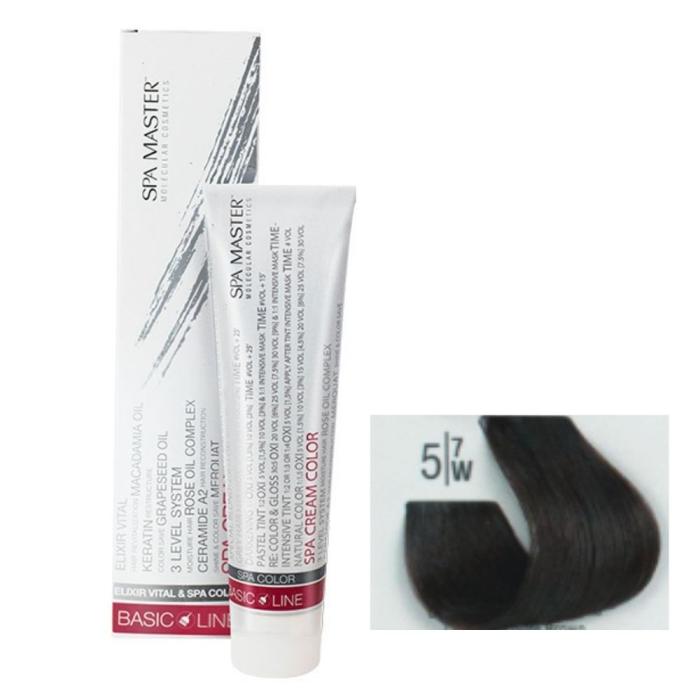 Βαφή Μαλλιών Σωληνάριο Spa Master Cream Color 100ml No5.7 Light Chocolate Brown