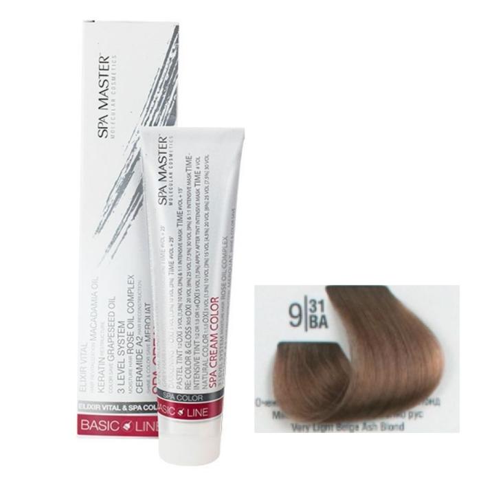 Βαφή Μαλλιών Σωληνάριο Spa Master Cream Color 100ml No9.31 Very Light Beigh Ash Blond