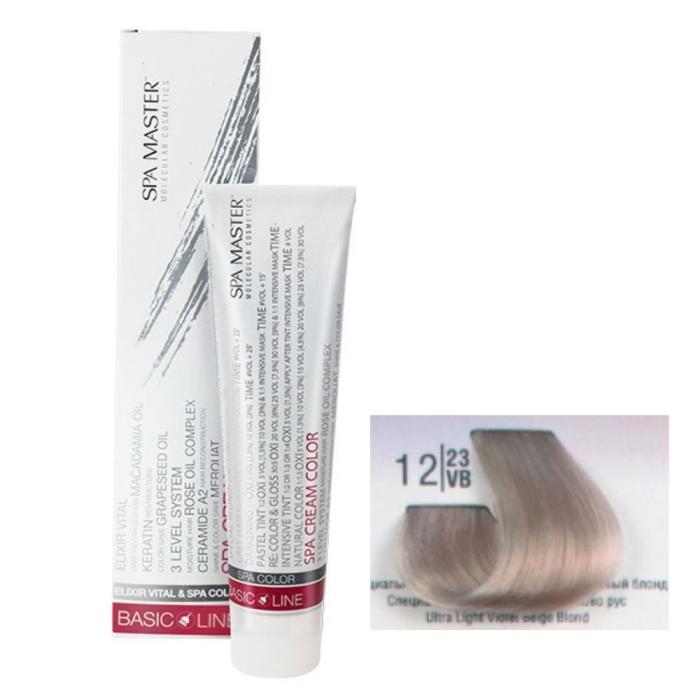 Βαφή Μαλλιών Σωληνάριο Spa Master Cream Color 100ml No12.23 Ultra Light Violet Beige Blond