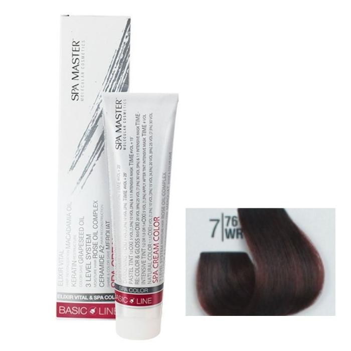 Βαφή Μαλλιών Σωληνάριο Spa Master Cream Color 100ml No7.76 Palisander Blond