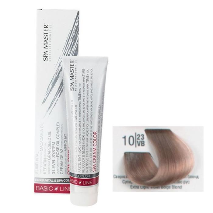 Βαφή Μαλλιών Σωληνάριο Spa Master Cream Color 100ml No10.23 Extra Light Violet Beige Blond