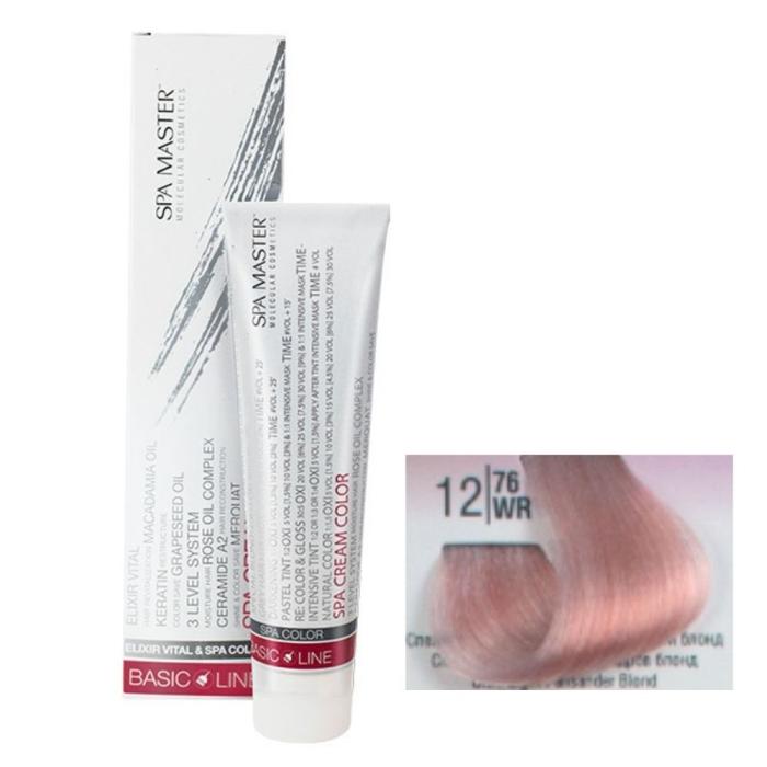 Βαφή Μαλλιών Σωληνάριο Spa Master Cream Color 100ml No12.76 Ultra Light Palisander Blond