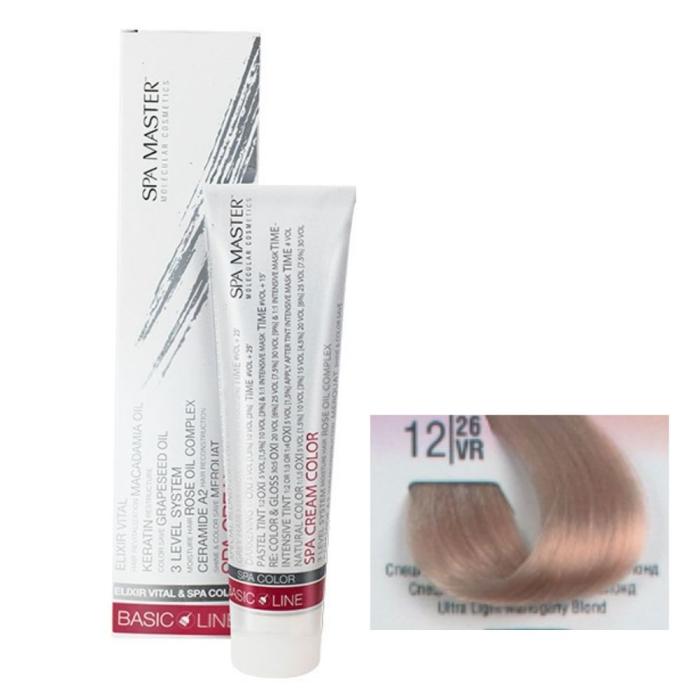 Βαφή Μαλλιών Σωληνάριο Spa Master Cream Color 100ml No12.26 Ultra Light Mahogany Blond