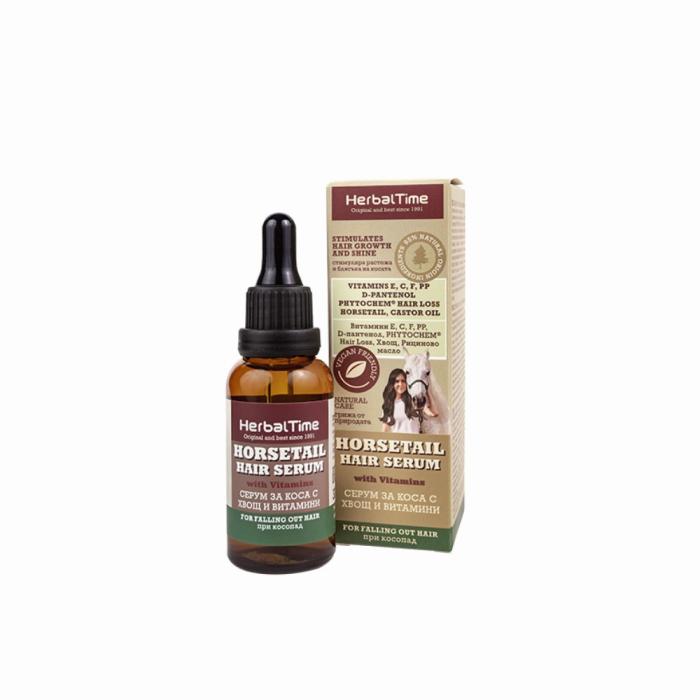 Ορός Μαλλιών Horsetail Hair Serum Herbal Time με Βιταμίνες κατά της Τριχόπτωσης 30ml