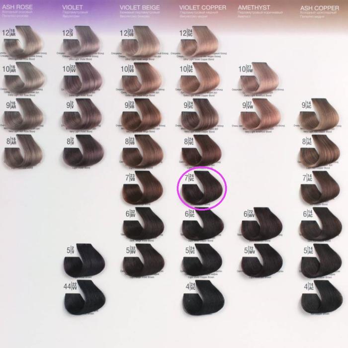 Βαφή Μαλλιών Σωληνάριο Spa Master Cream Color 100ml No7.24 Violet Copper Blond