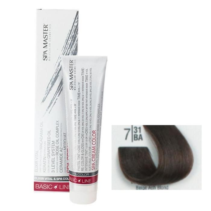 Βαφή Μαλλιών Σωληνάριο Spa Master Cream Color 100ml No7.31 Beige Ash Blond