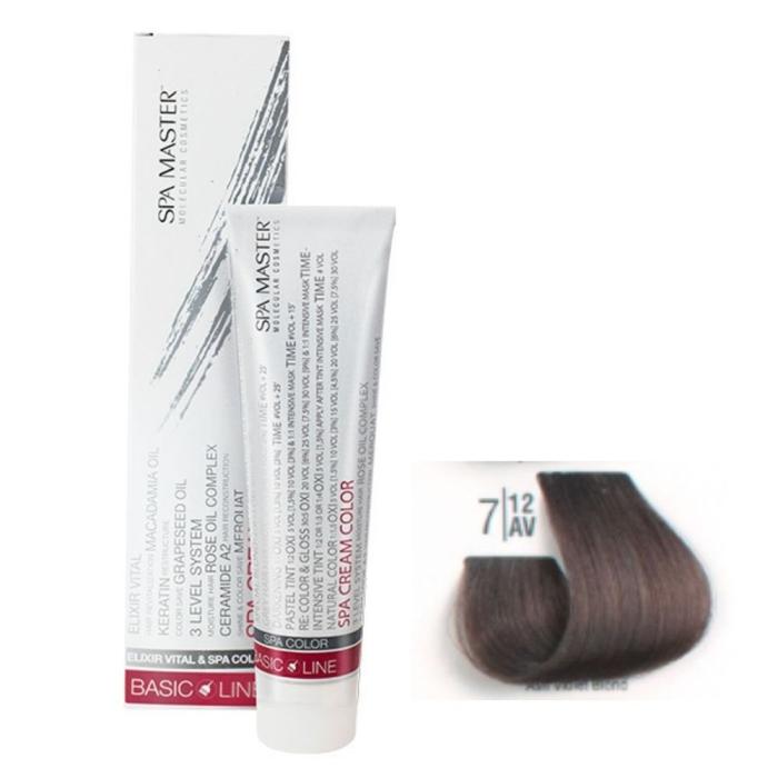 Βαφή Μαλλιών Σωληνάριο Spa Master Cream Color 100ml No7.12 Ash Violet Blond