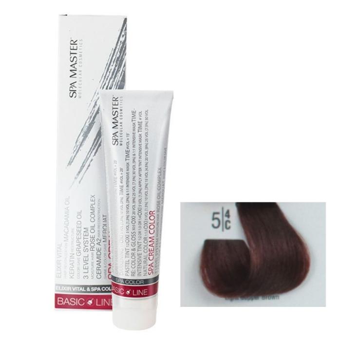 Βαφή Μαλλιών Σωληνάριο Spa Master Cream Color 100ml No5.4 Light Copper Brown