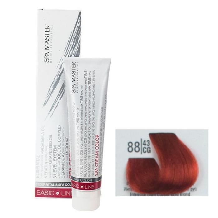 Βαφή Μαλλιών Σωληνάριο Spa Master Cream Color 100ml No88.43 Intensive Light Copper Gold Blond