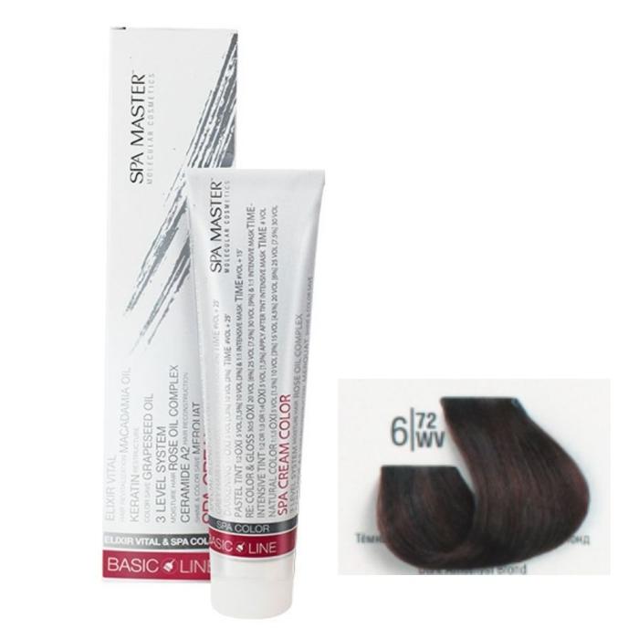 Βαφή Μαλλιών Σωληνάριο Spa Master Cream Color 100ml No6.72 Dark Amethyst Blond