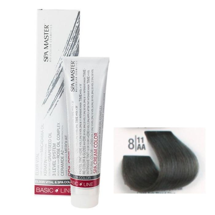 Βαφή Μαλλιών Σωληνάριο Spa Master Cream Color 100ml No8.11 Light Ash Blond Plus