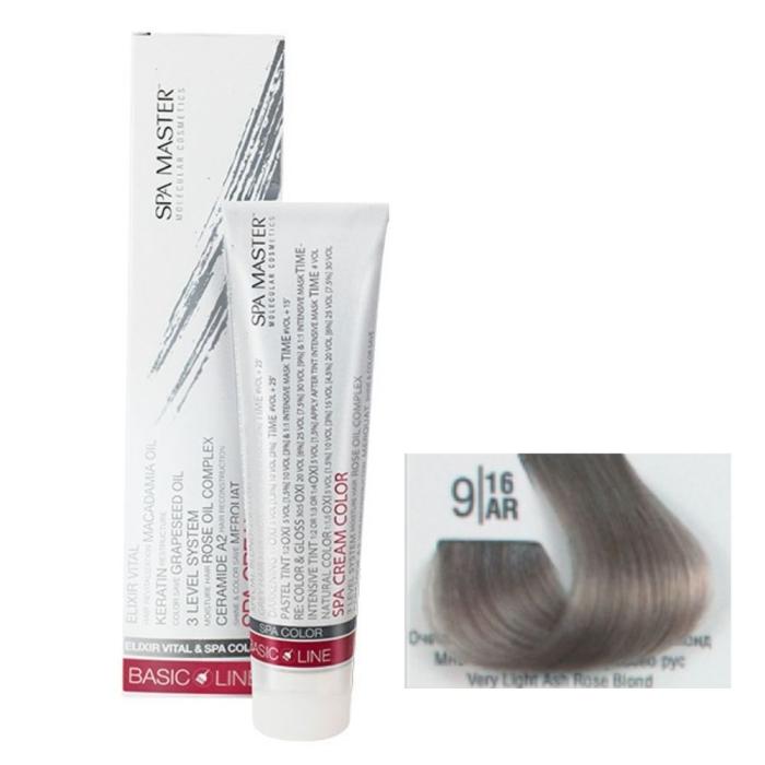 Βαφή Μαλλιών Σωληνάριο Spa Master Cream Color 100ml No9.16 Very Light Ash Rose Blond
