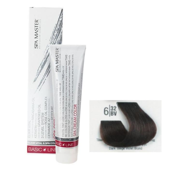 Βαφή Μαλλιών Σωληνάριο Spa Master Cream Color 100ml No6.32 Dark Beige Violet Blond